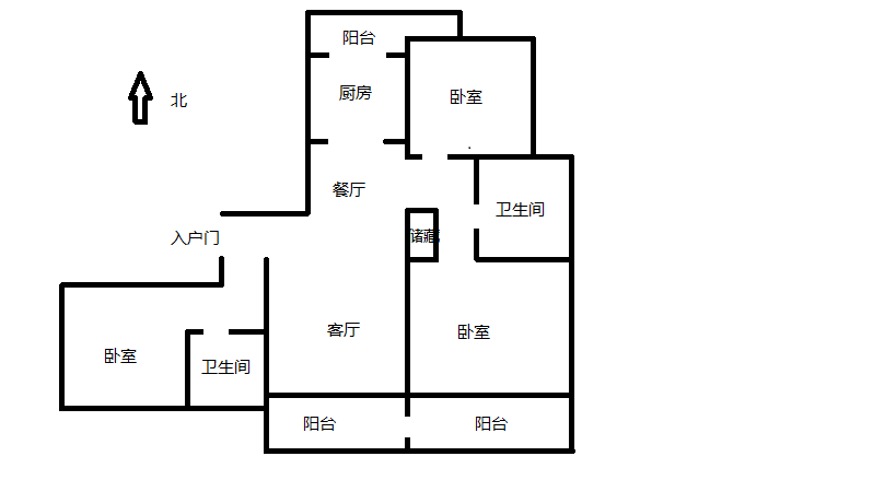 苏建名都城 3室2厅2卫 121.00m²