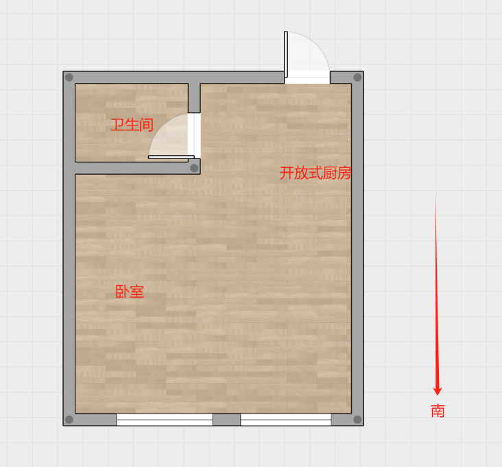 永和大厦 1室1厅1卫 60m&sup2;