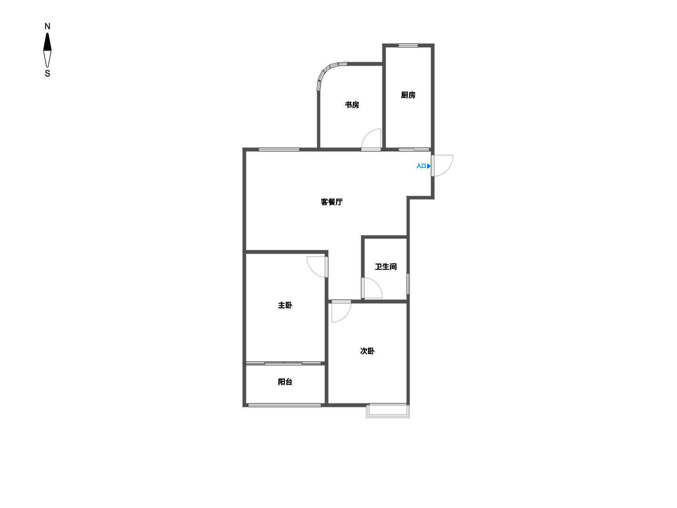 富都豪园 3室2厅2卫 119.00m&sup2;