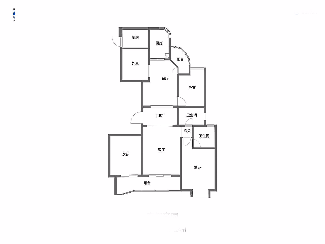 富都豪园 4室2厅2卫 161.77m&sup2;