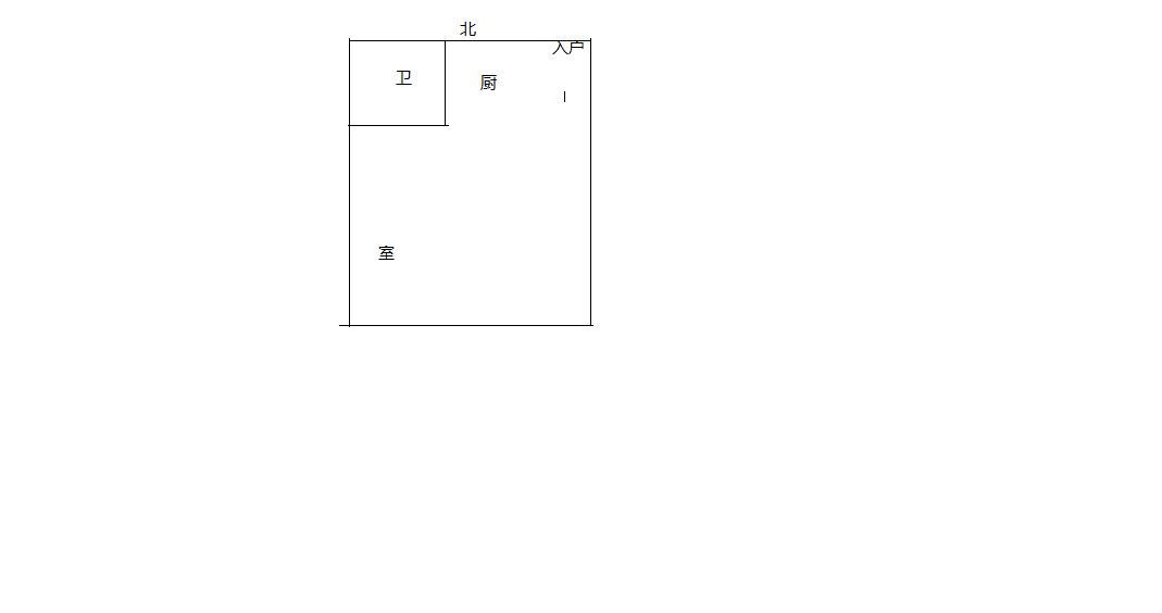 金贸公寓 2室1厅1卫 33.00m&sup2;
