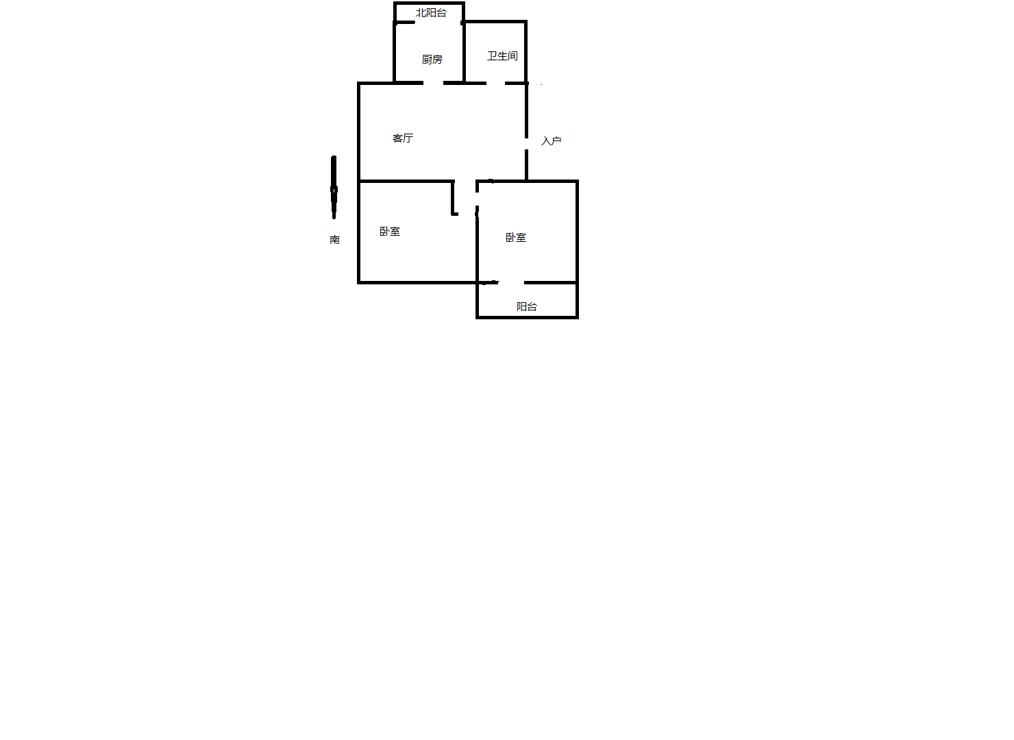 山芝庄新苑 2室1厅1卫 71.00m&sup2;