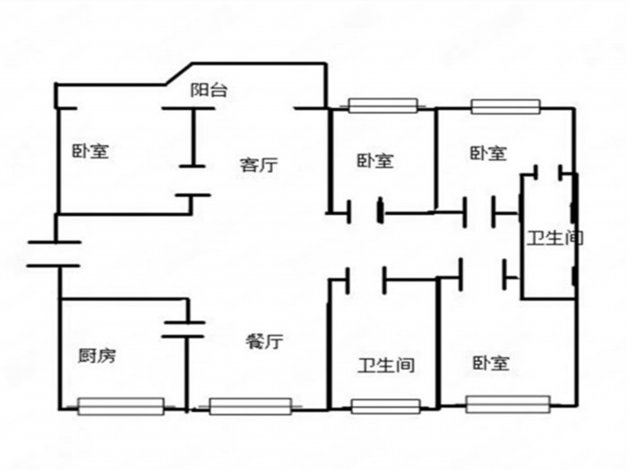 崇州府 4室2厅2卫 148.00m&sup2;