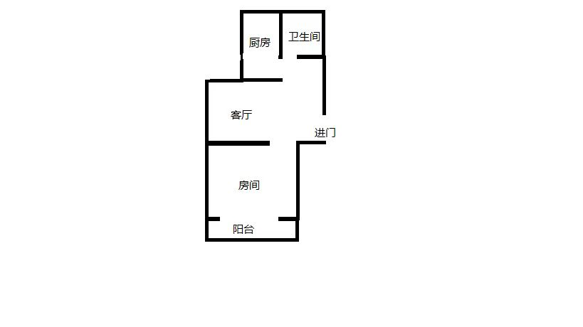 陈家小园东区 1室1厅1卫 47m&sup2;