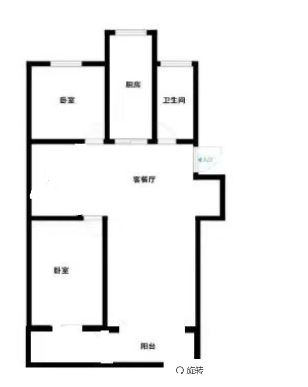 永兴佳园二期 3室2厅1卫 110m&sup2;