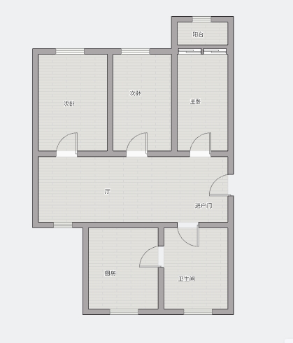 濠东路51号小区 3室2厅1卫 90m&sup2;