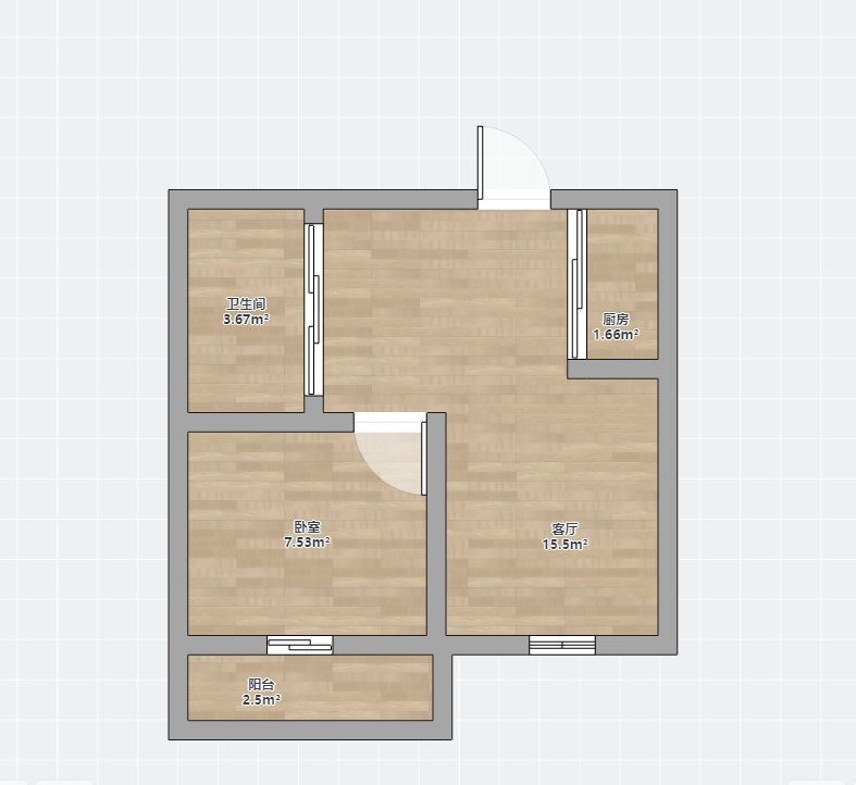 天香苑 1室1厅1卫 70m&sup2;