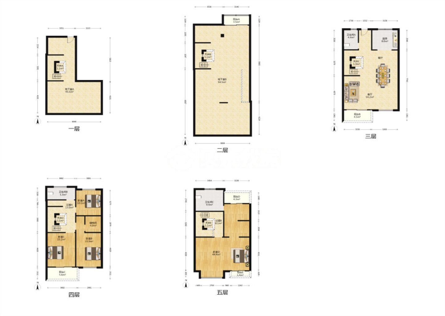 远创紫樾台 5室2厅3卫 354.00m&sup2;