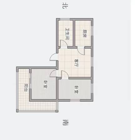 新桥北村 2室1厅1卫 68m&sup2;