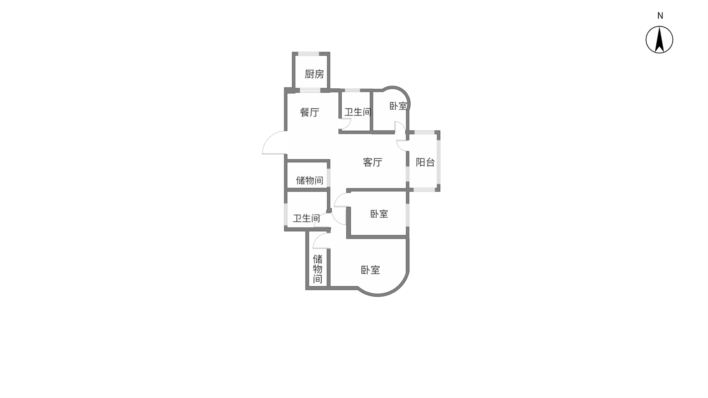 中南世纪城北区 3室2厅2卫 169m&sup2;