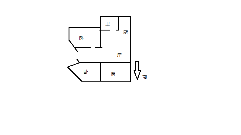 虹桥东村 3室1厅1卫 75m&sup2;