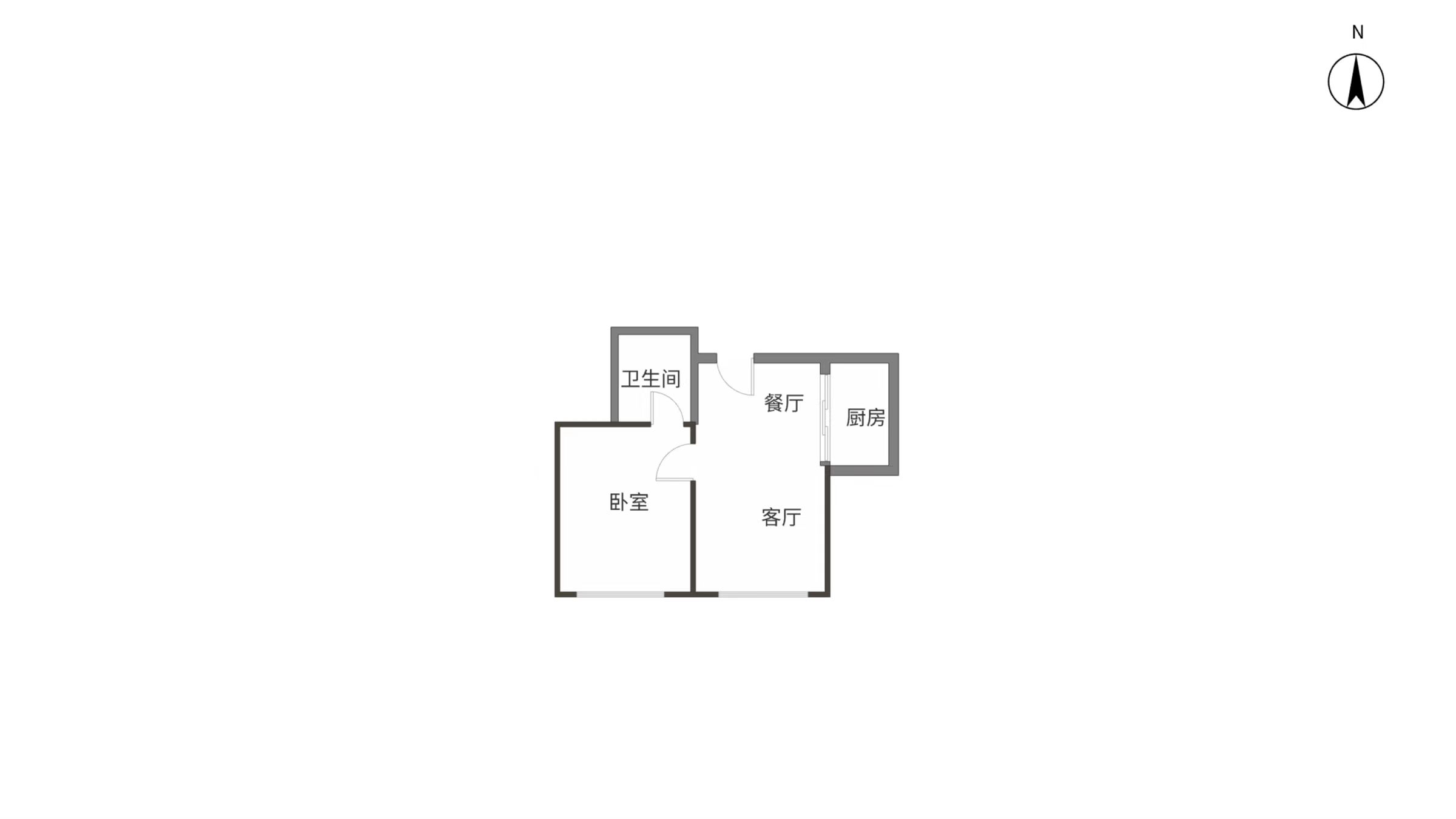 中南世纪城南区 1室1厅1卫 86m&sup2;
