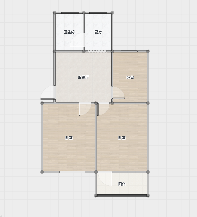 安康小区(通州区) 3室2厅1卫 95.00m&sup2;