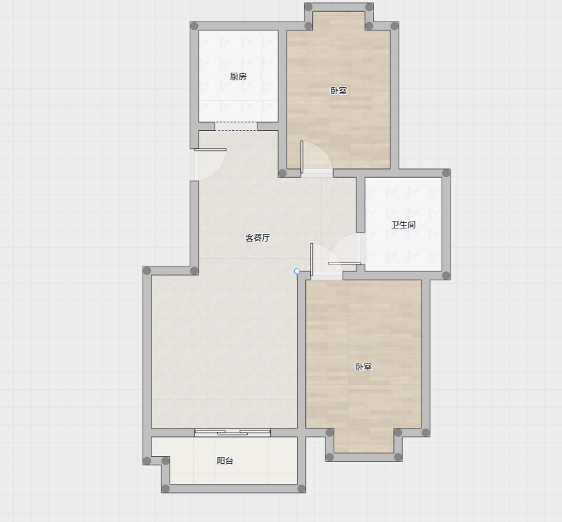 天霞苑 2室2厅1卫 98m&sup2;