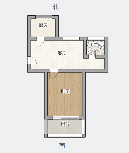 板桥南村东 1室1厅1卫 49.00m&sup2;