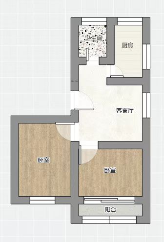 北濠桥东村 2室1厅1卫 63m&sup2;