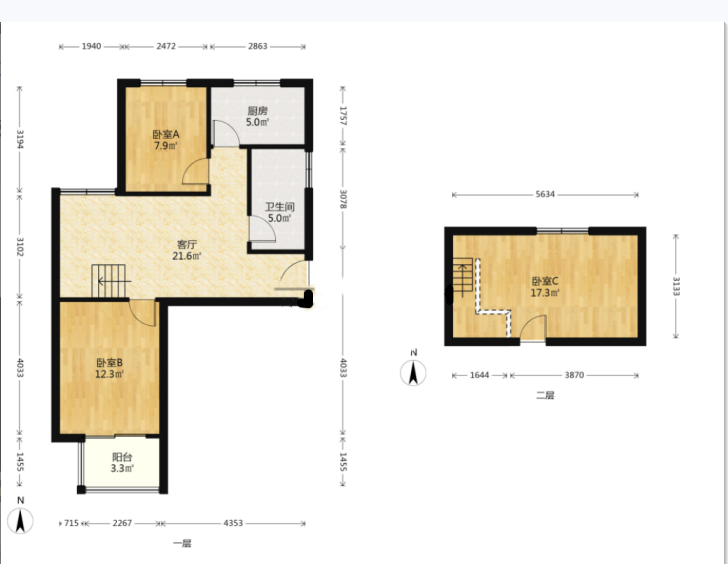 惠泽苑 3室1厅1卫 103m&sup2;
