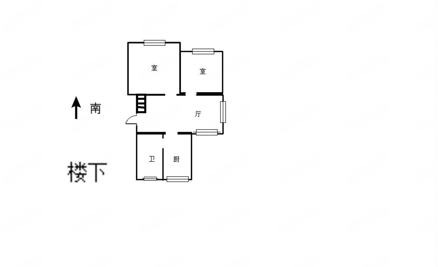 南川园新村 3室1厅1卫 80.64m&sup2;