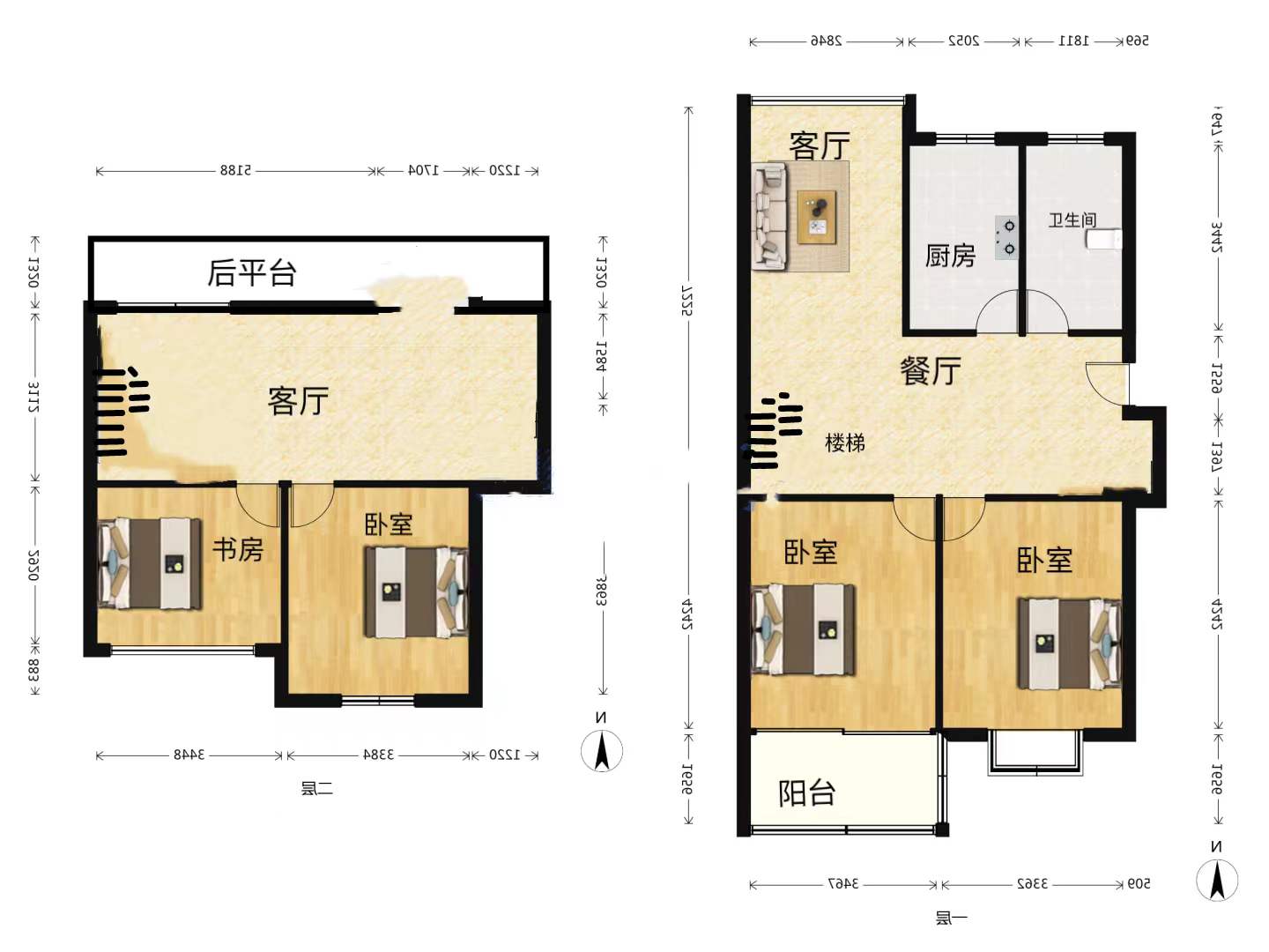 光明南村 4室2厅1卫 96m&sup2;