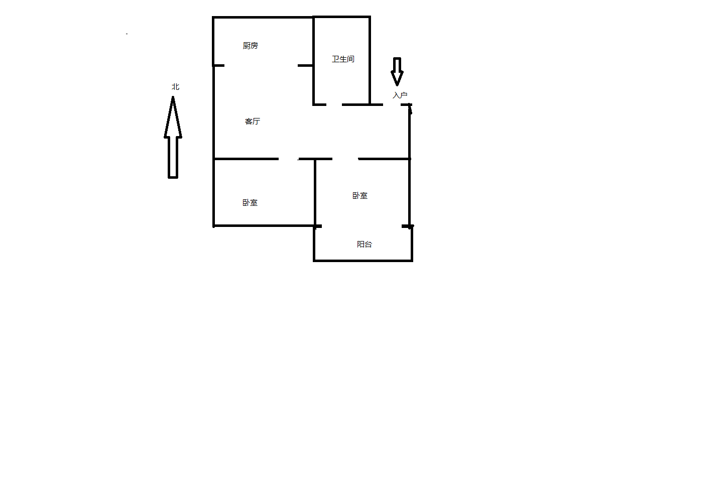 晏园河东老街 2室1厅1卫 81.68m&sup2;