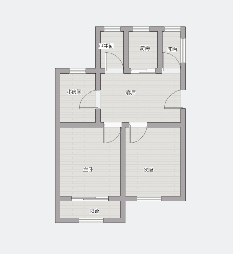 白家园 2室2厅1卫 82.15m&sup2;