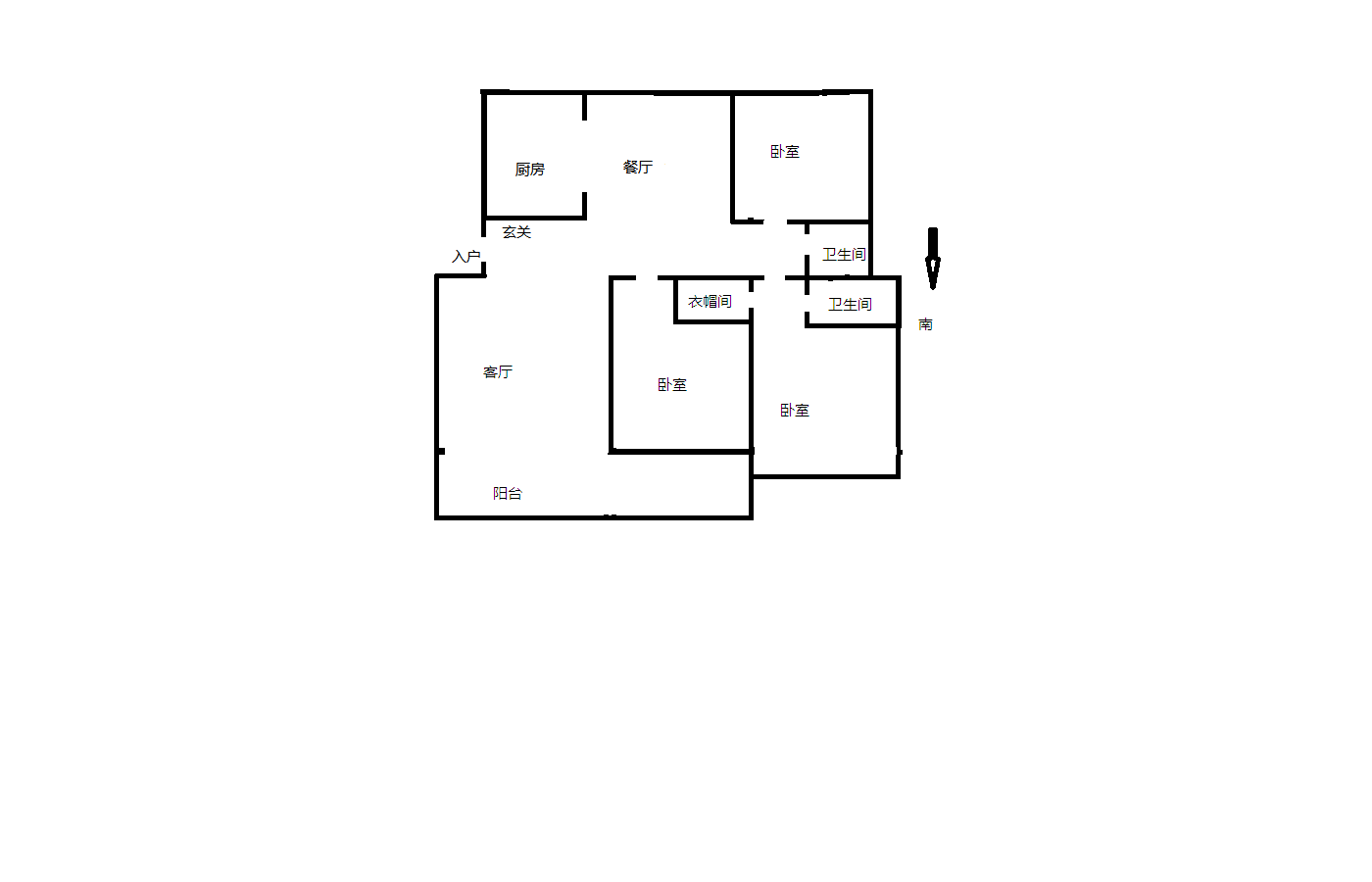 金鼎湾花园 3室2厅2卫 168m&sup2;