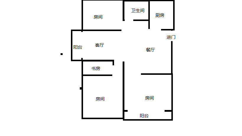 万濠星城 3室2厅2卫 128.20m&sup2;