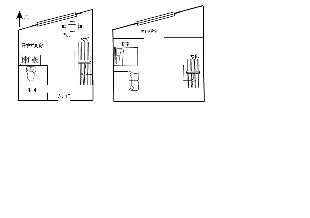 瑞安名邸 2室1厅1卫 33.00m&sup2;