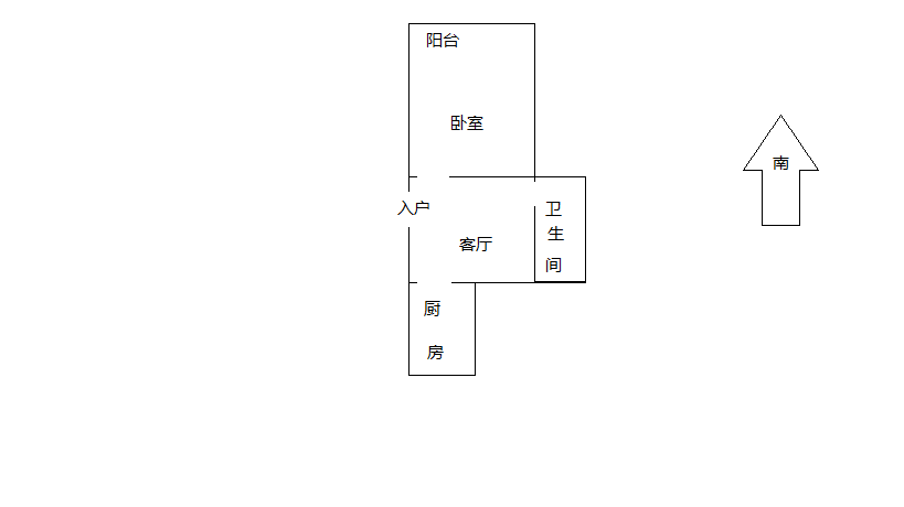 虹桥新村(朝霞路) 1室1厅1卫 43m&sup2;