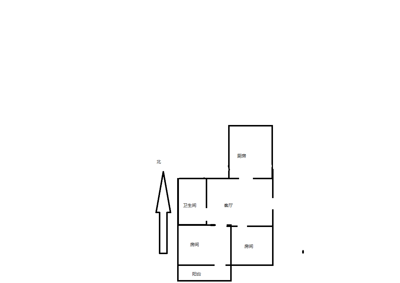 城港新村 2室2厅1卫 65m&sup2;