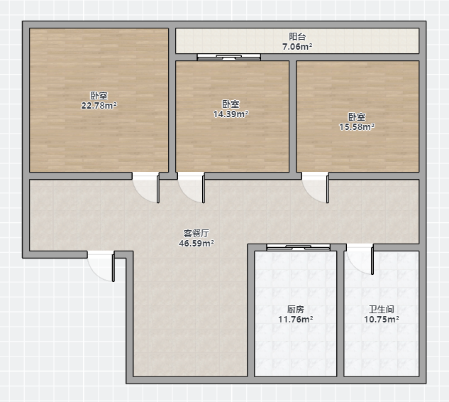星源佳苑 3室2厅1卫 136m&sup2;