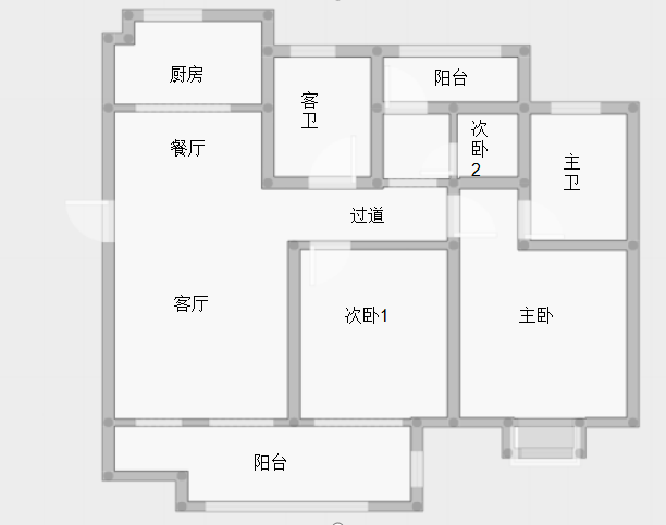 绿地新里城 3室2厅2卫 106m&sup2;