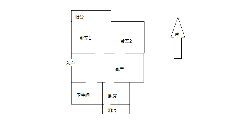 江景苑小区 2室2厅1卫 96.00m&sup2;