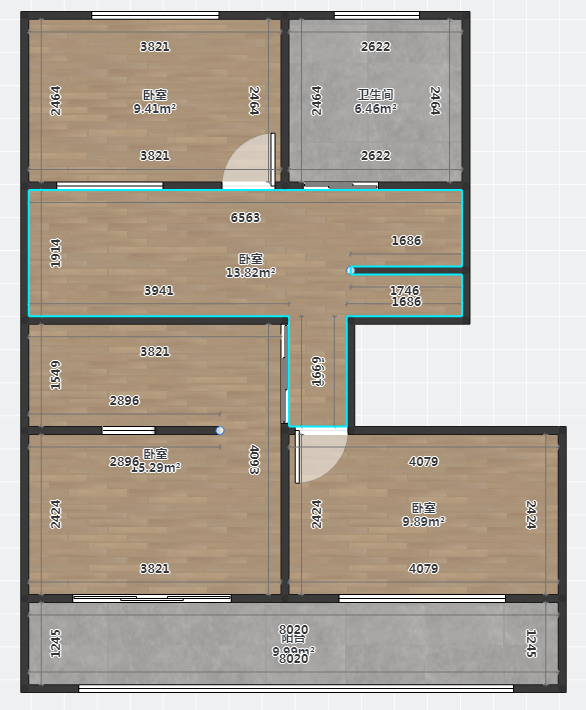 八角亭小区 4室2厅2卫 213m&sup2;