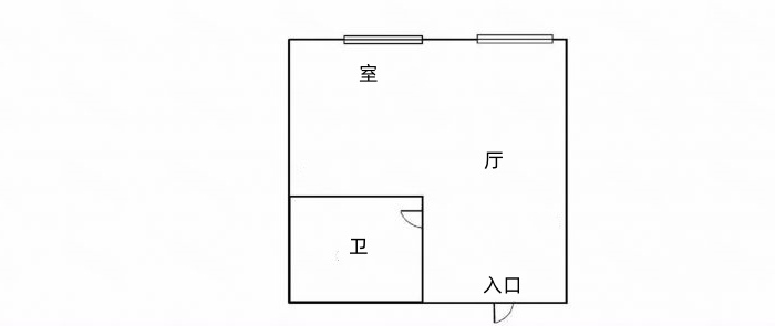 永和大厦 1室1厅1卫 46m&sup2;