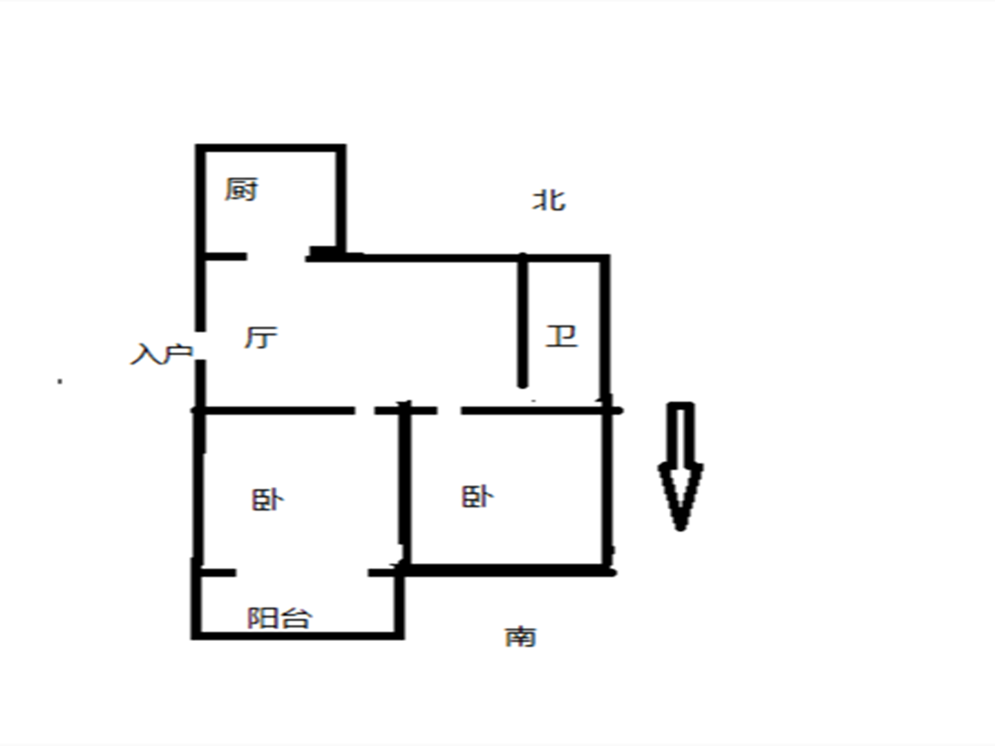 将军一园 2室1厅1卫 67m&sup2;