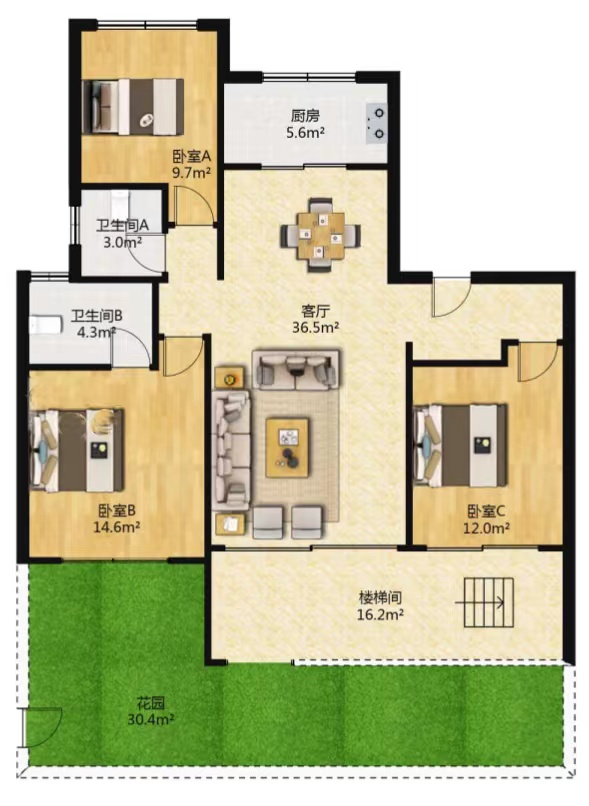 远创东樾 4室2厅2卫 320.00m&sup2;