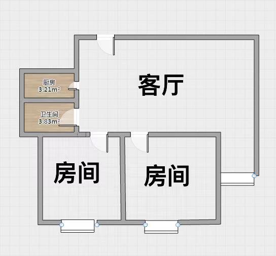 天熹苑 2室2厅1卫 78m&sup2;
