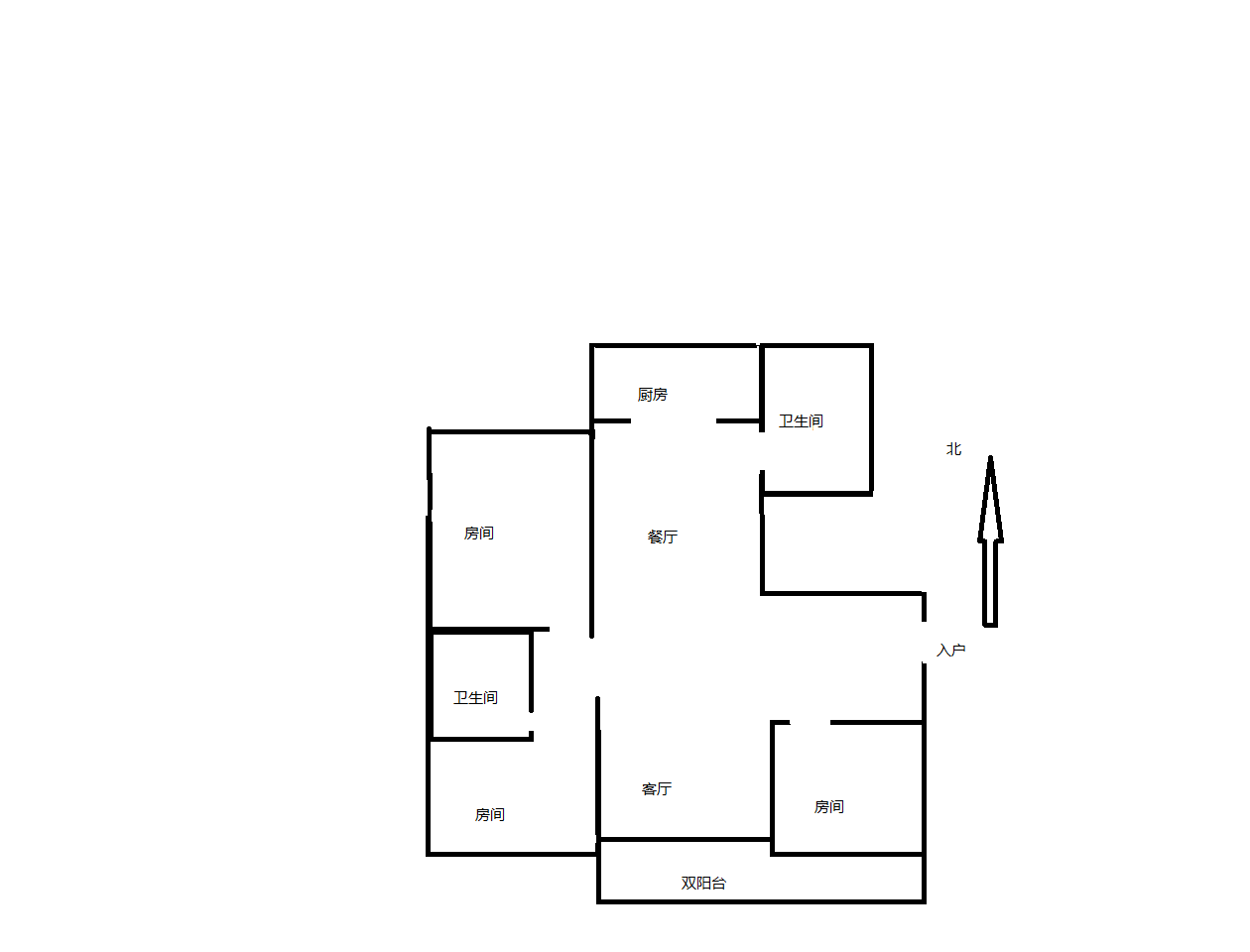 友谊公寓 3室2厅2卫 149.42m&sup2;