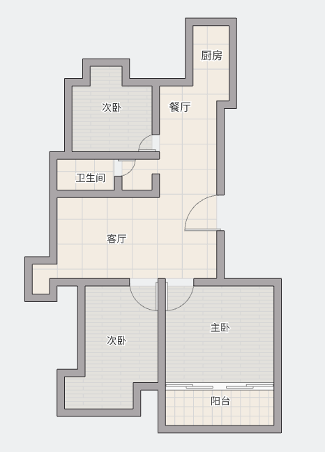 桐墅湾 3室2厅1卫 124m&sup2;