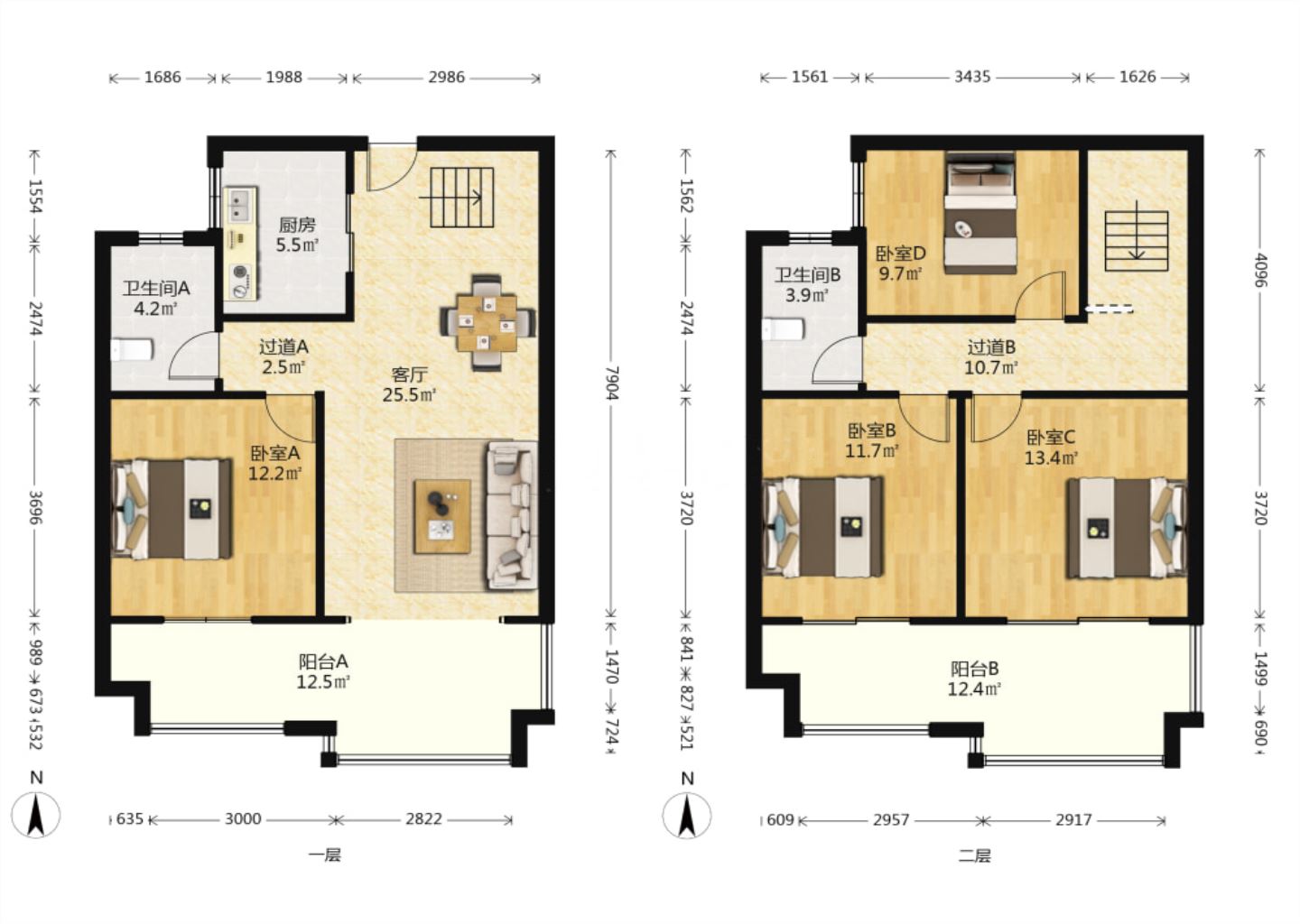 保利香槟国际 3室2厅2卫 112m&sup2;