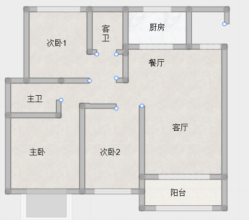 中南熙悦(南通经济技术开发区) 3室2厅2卫 117m&sup2;