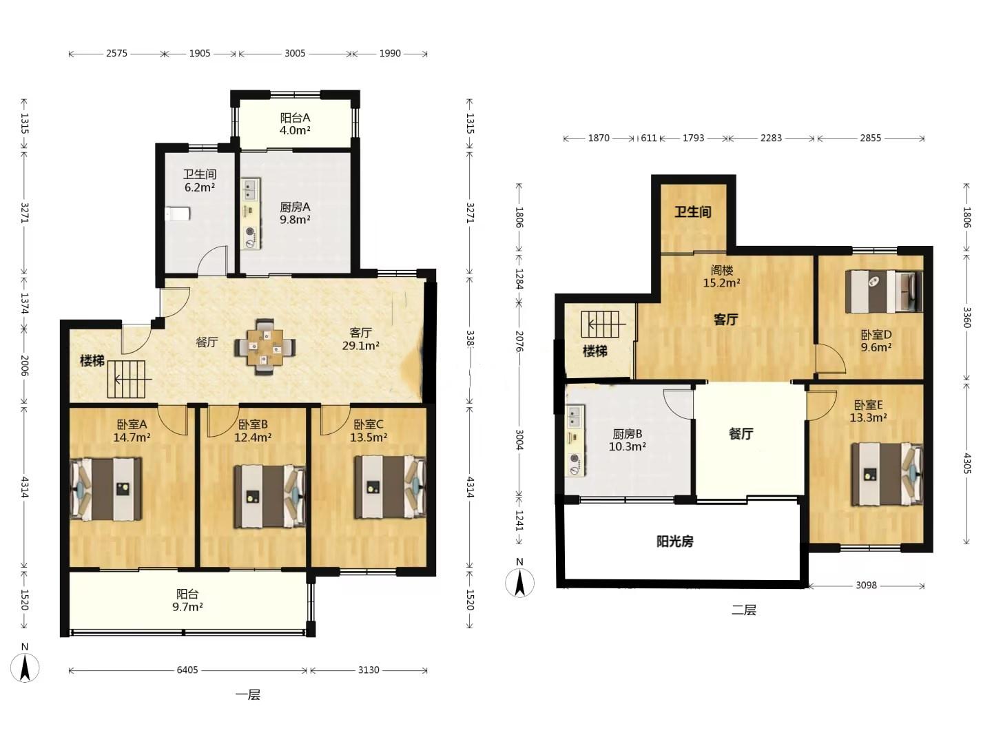 荟景苑 4室2厅1卫 158.88m&sup2;