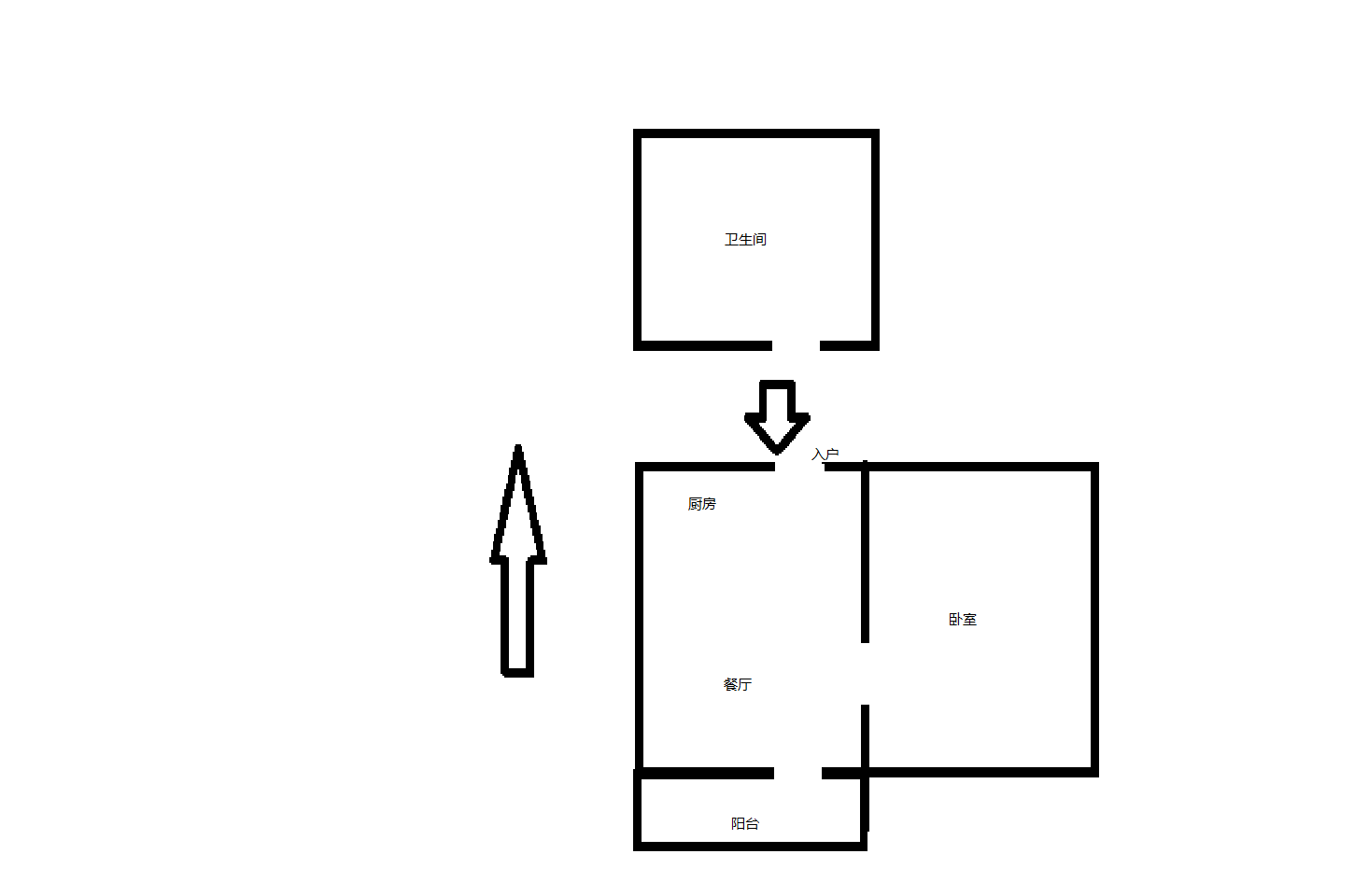 青年路新村 2室1厅1卫 49.50m&sup2;
