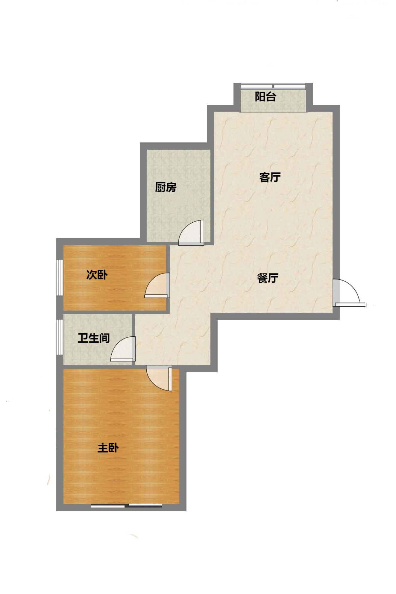 炜赋花苑 2室1厅1卫 91m&sup2;