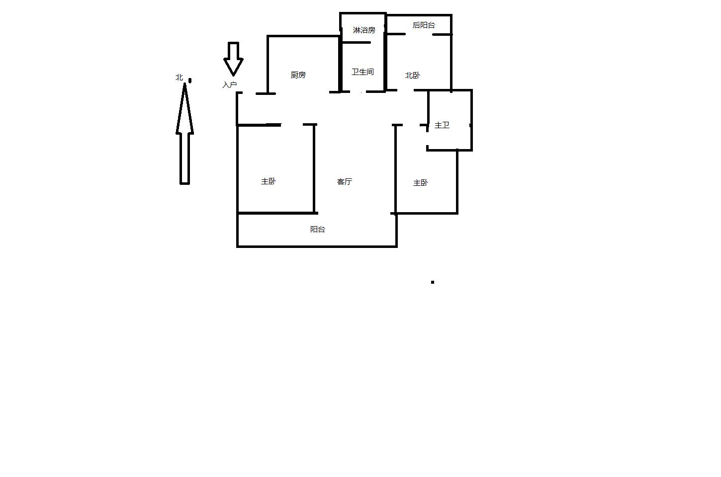 瑞丰花园 3室2厅1卫 140m&sup2;