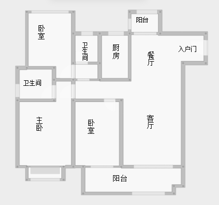 云樾东方 3室2厅2卫 124m&sup2;