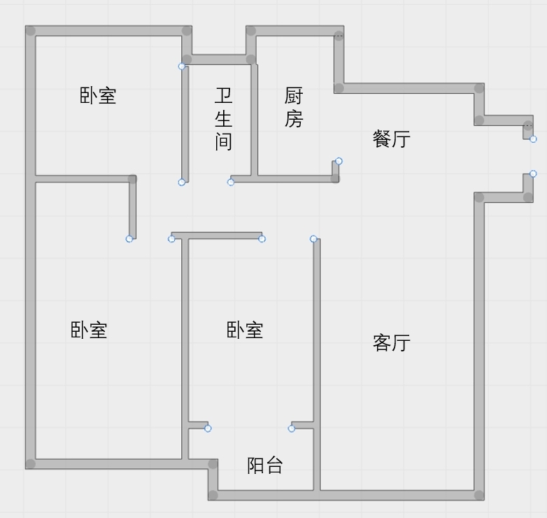 翠园 3室2厅1卫 135m&sup2;