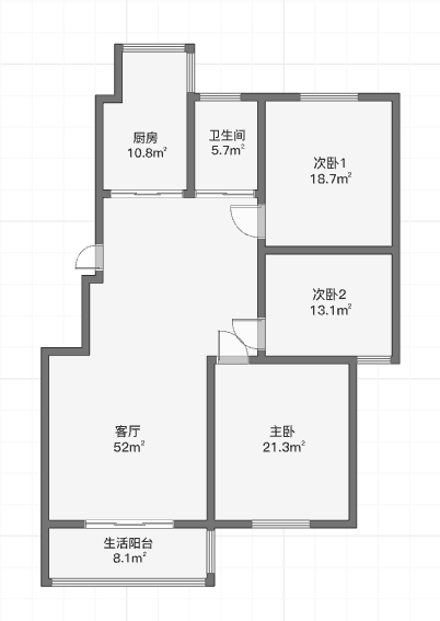 紫东花苑 3室1厅1卫 110.50m&sup2;
