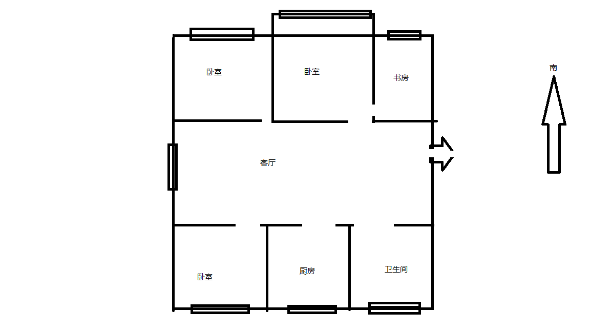 南川园新村 4室1厅1卫 103.54m&sup2;